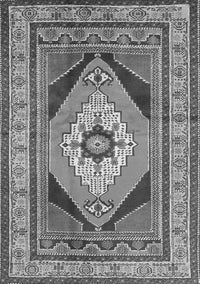 Medallion Gray Traditional Rug, tr1148gry