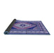 Sideview of Medallion Blue Traditional Rug, tr1148blu