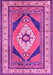 Medallion Pink Traditional Rug, tr1148pnk