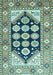 Machine Washable Persian Light Blue Traditional Rug, wshtr1149lblu