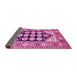 Sideview of Persian Pink Traditional Rug, tr1149pnk