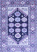 Machine Washable Persian Blue Traditional Rug, wshtr1149blu