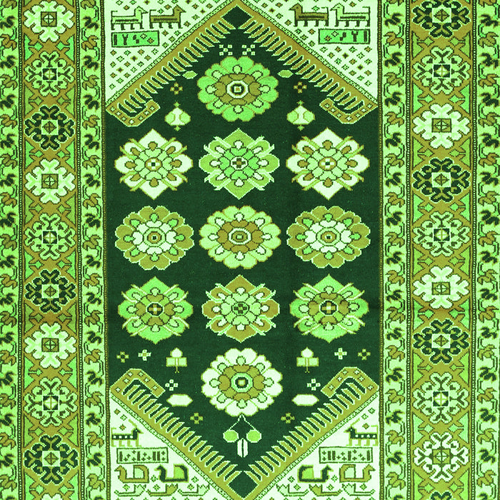Persian Green Traditional Rug, tr1149grn