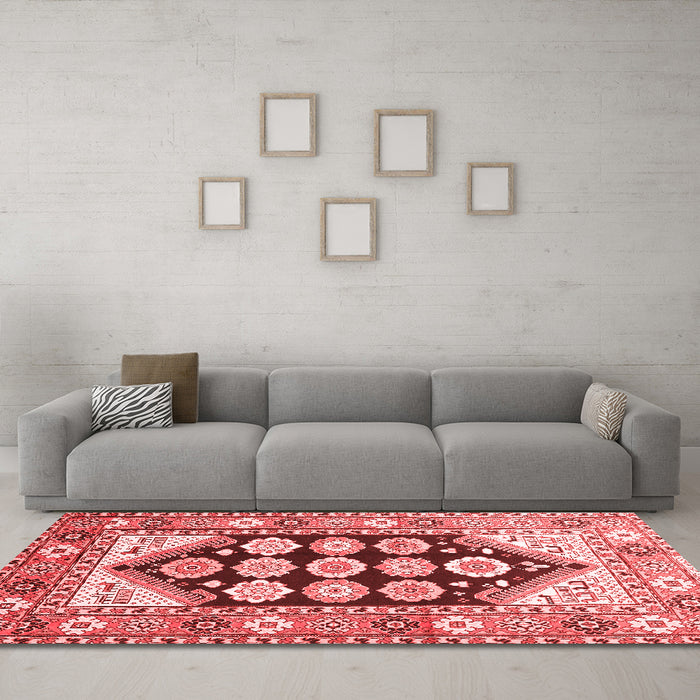 Traditional Red Washable Rugs