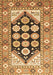 Machine Washable Persian Brown Traditional Rug, wshtr1149brn