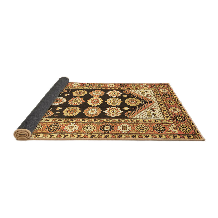 Sideview of Persian Brown Traditional Rug, tr1149brn