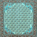 Square Persian Light Blue Traditional Rug, tr114lblu