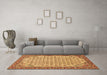 Machine Washable Persian Brown Traditional Rug in a Living Room,, wshtr114brn