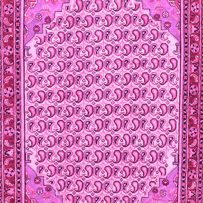 Machine Washable Persian Pink Traditional Rug, wshtr114pnk