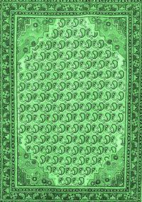 Persian Emerald Green Traditional Rug, tr114emgrn