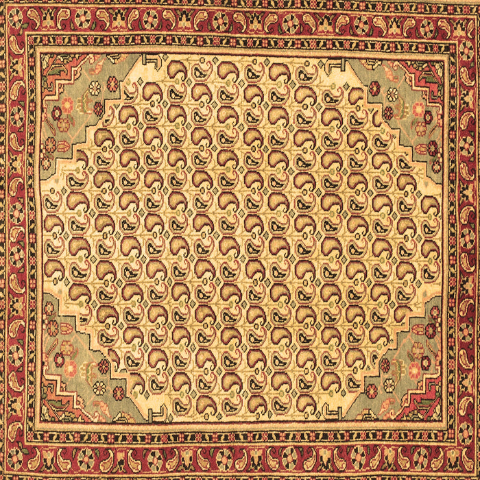 Square Machine Washable Persian Brown Traditional Rug, wshtr114brn