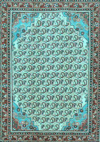 Persian Light Blue Traditional Rug, tr114lblu