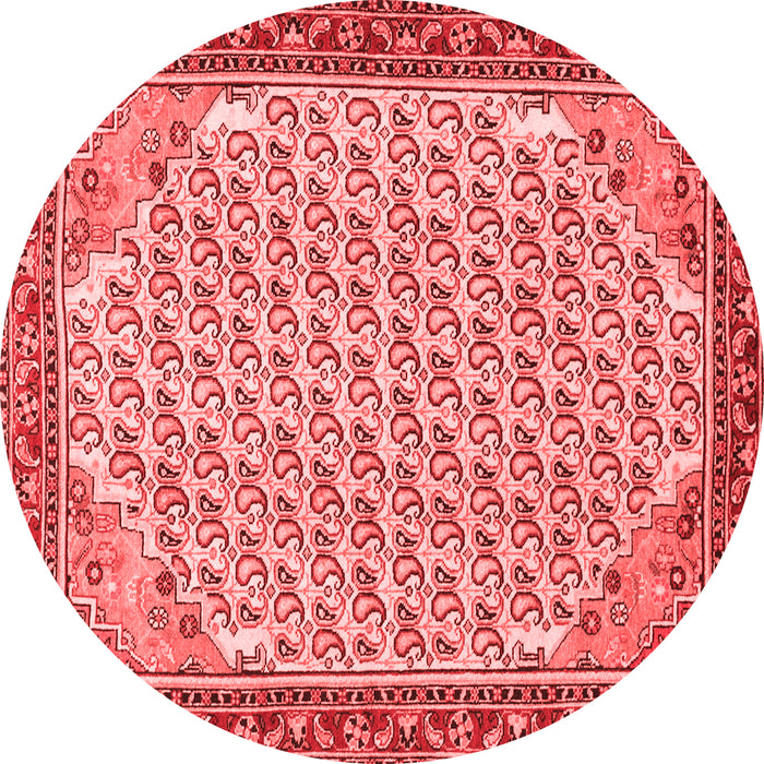 Machine Washable Persian Red Traditional Rug, wshtr114red