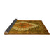 Sideview of Medallion Yellow Traditional Rug, tr1150yw