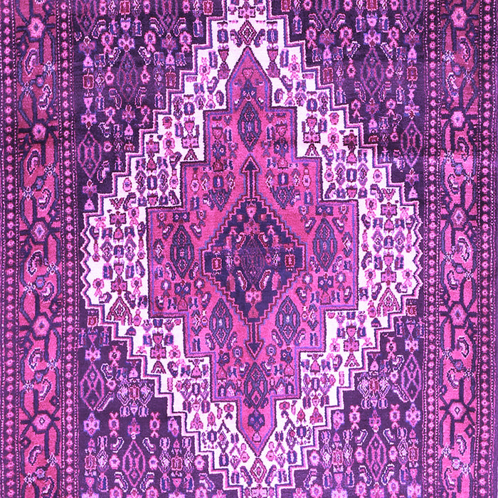 Medallion Purple Traditional Rug, tr1150pur