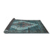 Sideview of Medallion Light Blue Traditional Rug, tr1150lblu