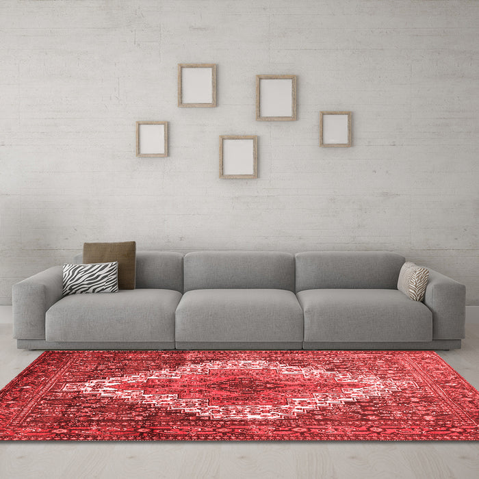 Traditional Red Washable Rugs