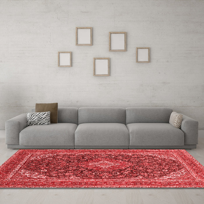 Traditional Red Washable Rugs
