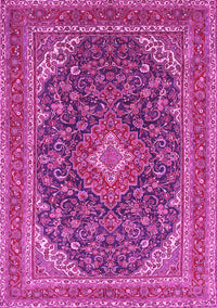 Medallion Pink Traditional Rug, tr1151pnk