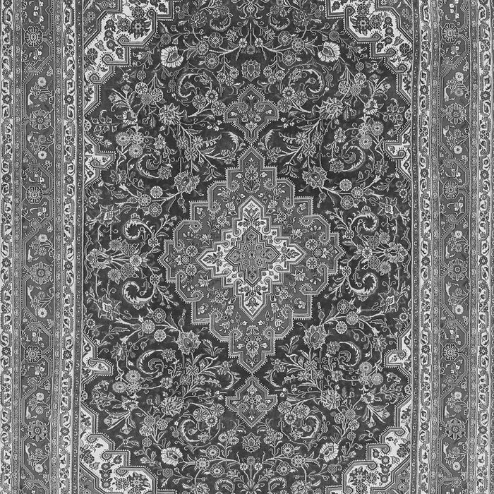 Medallion Gray Traditional Rug, tr1151gry