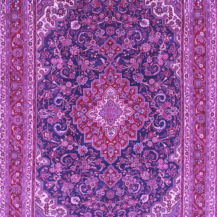 Medallion Purple Traditional Rug, tr1151pur
