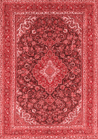 Medallion Red Traditional Rug, tr1151red