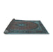 Sideview of Medallion Light Blue Traditional Rug, tr1152lblu