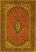 Medallion Yellow Traditional Rug, tr1152yw