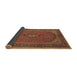 Sideview of Medallion Brown Traditional Rug, tr1152brn