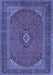 Medallion Blue Traditional Rug, tr1152blu