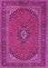 Medallion Pink Traditional Rug, tr1152pnk