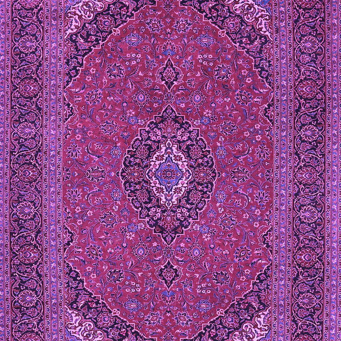 Machine Washable Medallion Purple Traditional Area Rugs, wshtr1152pur