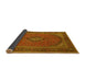 Sideview of Medallion Yellow Traditional Rug, tr1152yw