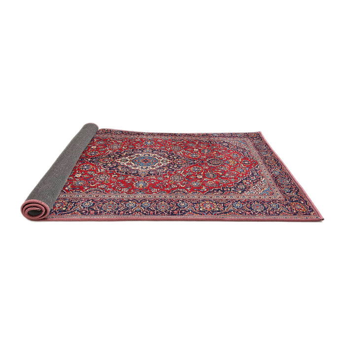 Sideview of Traditional Carbon Red Persian Rug, tr1153