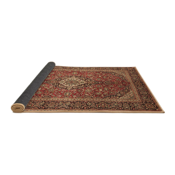 Sideview of Persian Brown Traditional Rug, tr1153brn
