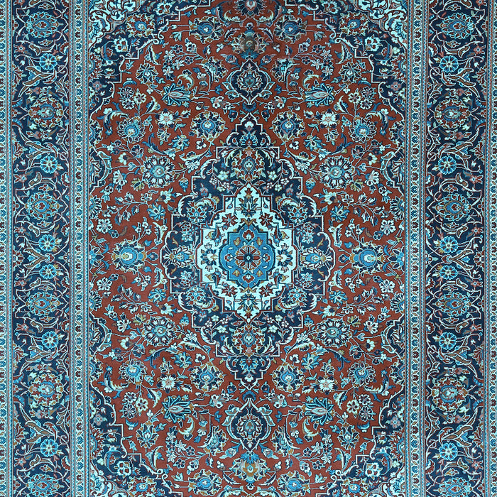 Machine Washable Persian Light Blue Traditional Rug, wshtr1153lblu