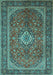 Machine Washable Persian Turquoise Traditional Area Rugs, wshtr1153turq