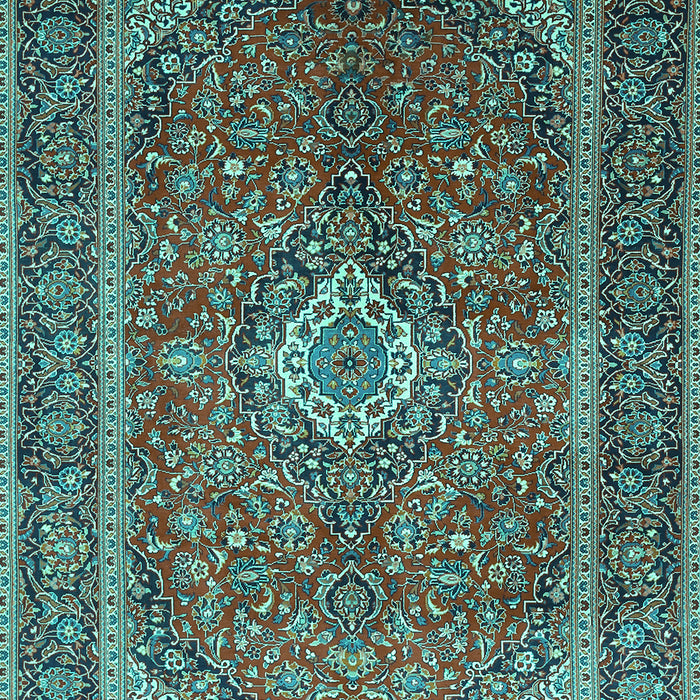 Machine Washable Persian Turquoise Traditional Area Rugs, wshtr1153turq