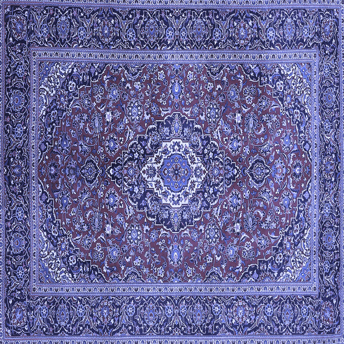 Square Persian Blue Traditional Rug, tr1153blu