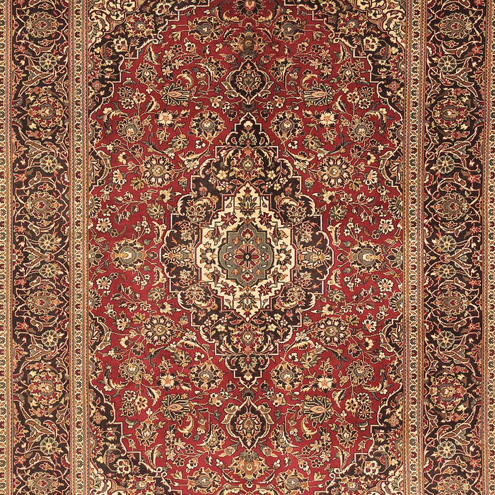 Machine Washable Persian Brown Traditional Rug, wshtr1153brn