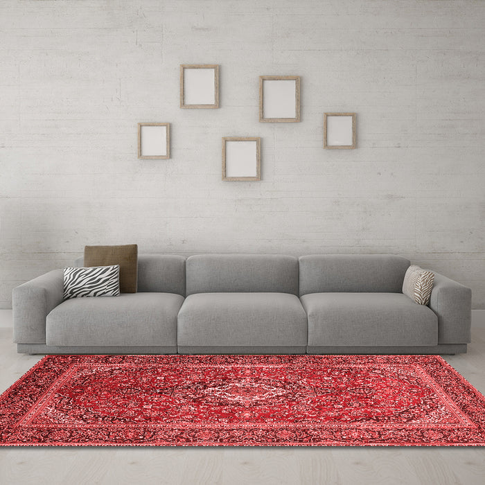 Traditional Red Washable Rugs