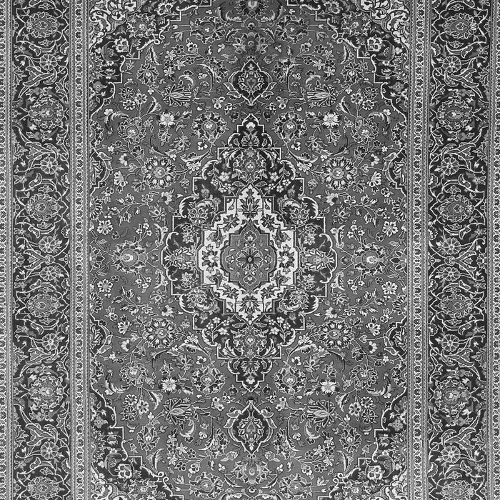 Serging Thickness of Machine Washable Persian Gray Traditional Rug, wshtr1153gry