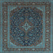 Square Persian Light Blue Traditional Rug, tr1154lblu