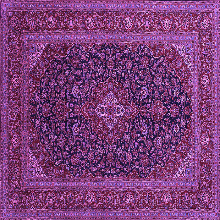 Square Persian Purple Traditional Rug, tr1154pur