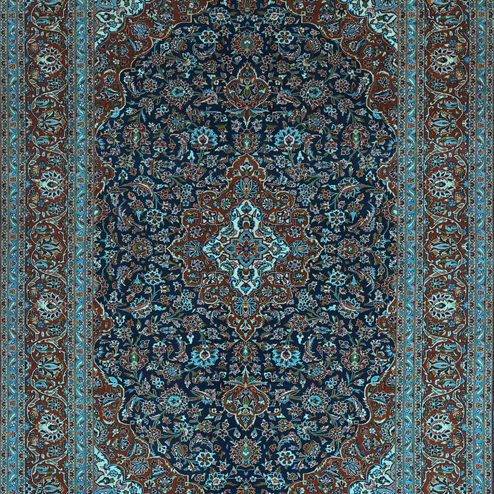 Machine Washable Persian Light Blue Traditional Rug, wshtr1154lblu