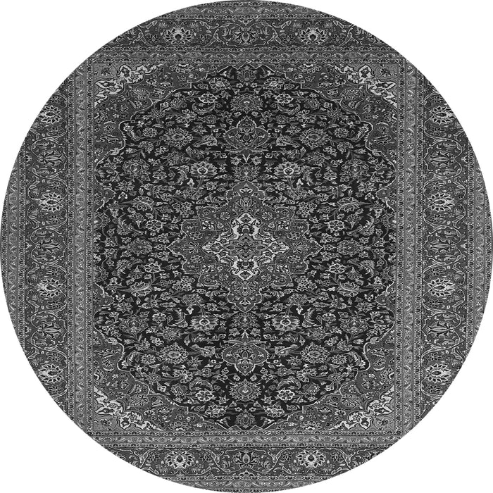 Machine Washable Persian Gray Traditional Rug, wshtr1154gry
