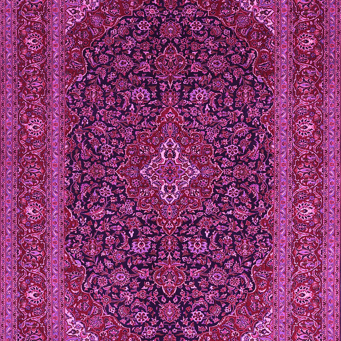 Machine Washable Persian Pink Traditional Rug, wshtr1154pnk