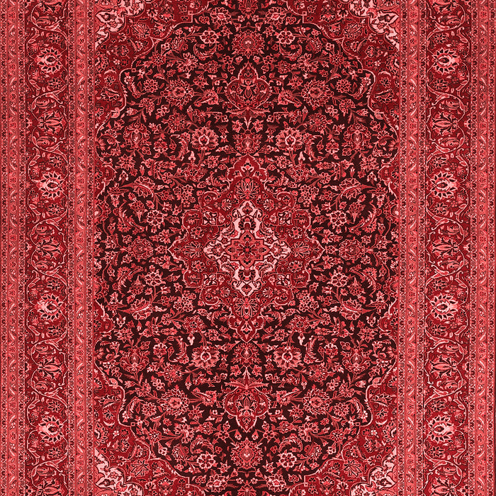 Machine Washable Persian Red Traditional Rug, wshtr1154red