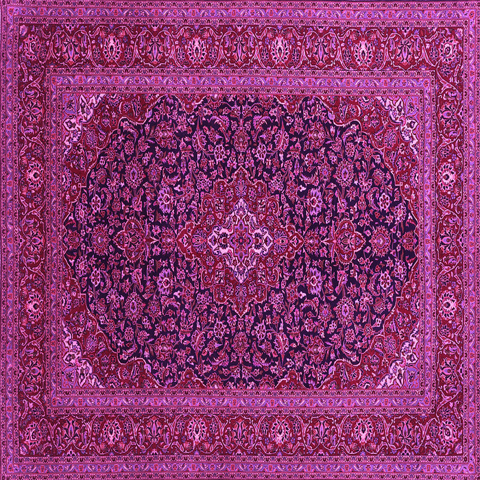Square Machine Washable Persian Pink Traditional Rug, wshtr1154pnk