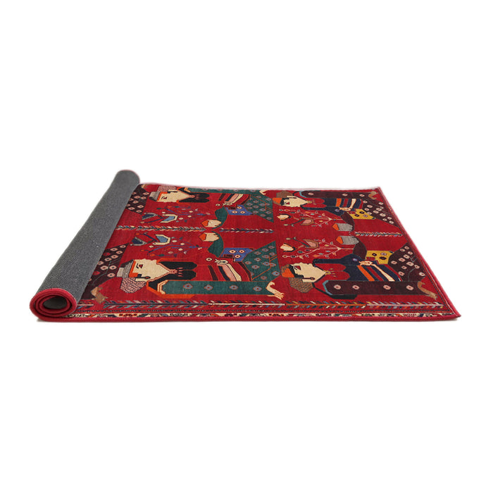 Sideview of Traditional Chestnut Brown Persian Rug, tr1155